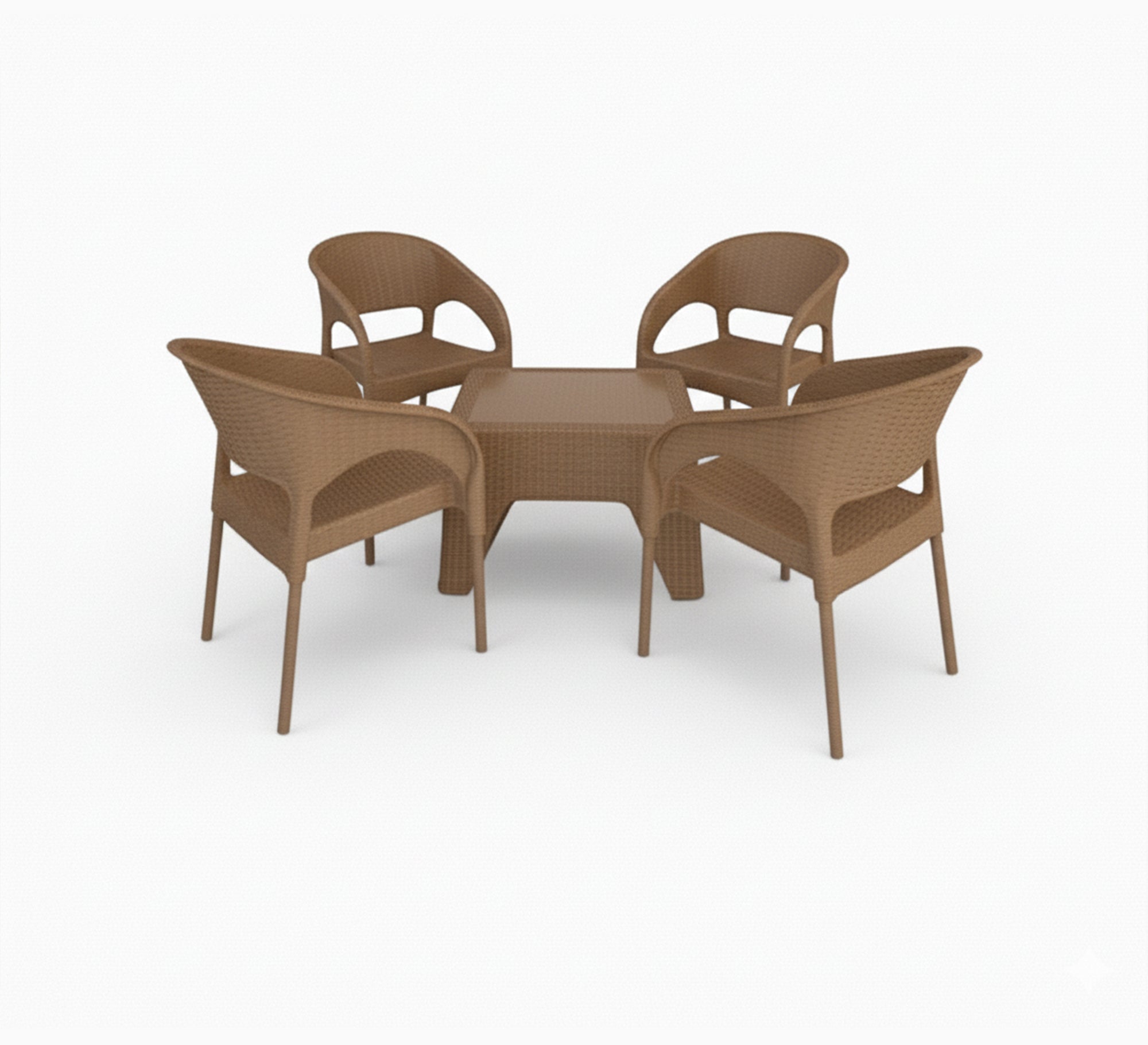 Garden seating set with four chairs and a short table - Vitrine Furniture - Outdoor Products