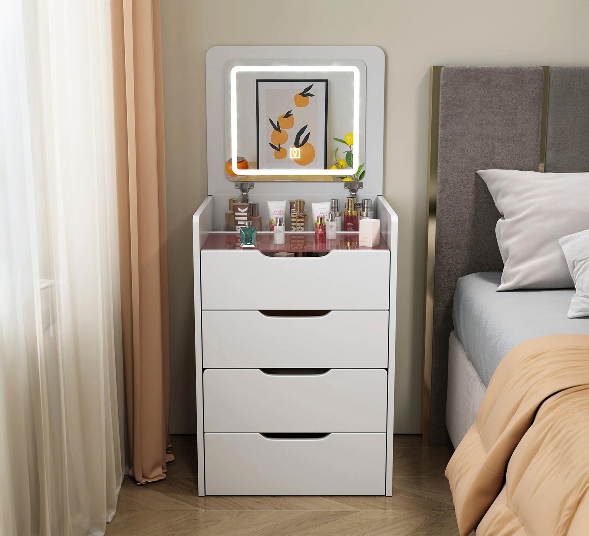 Genuine space - saving dressing table - Vitrine Furniture - Makeup Vanities