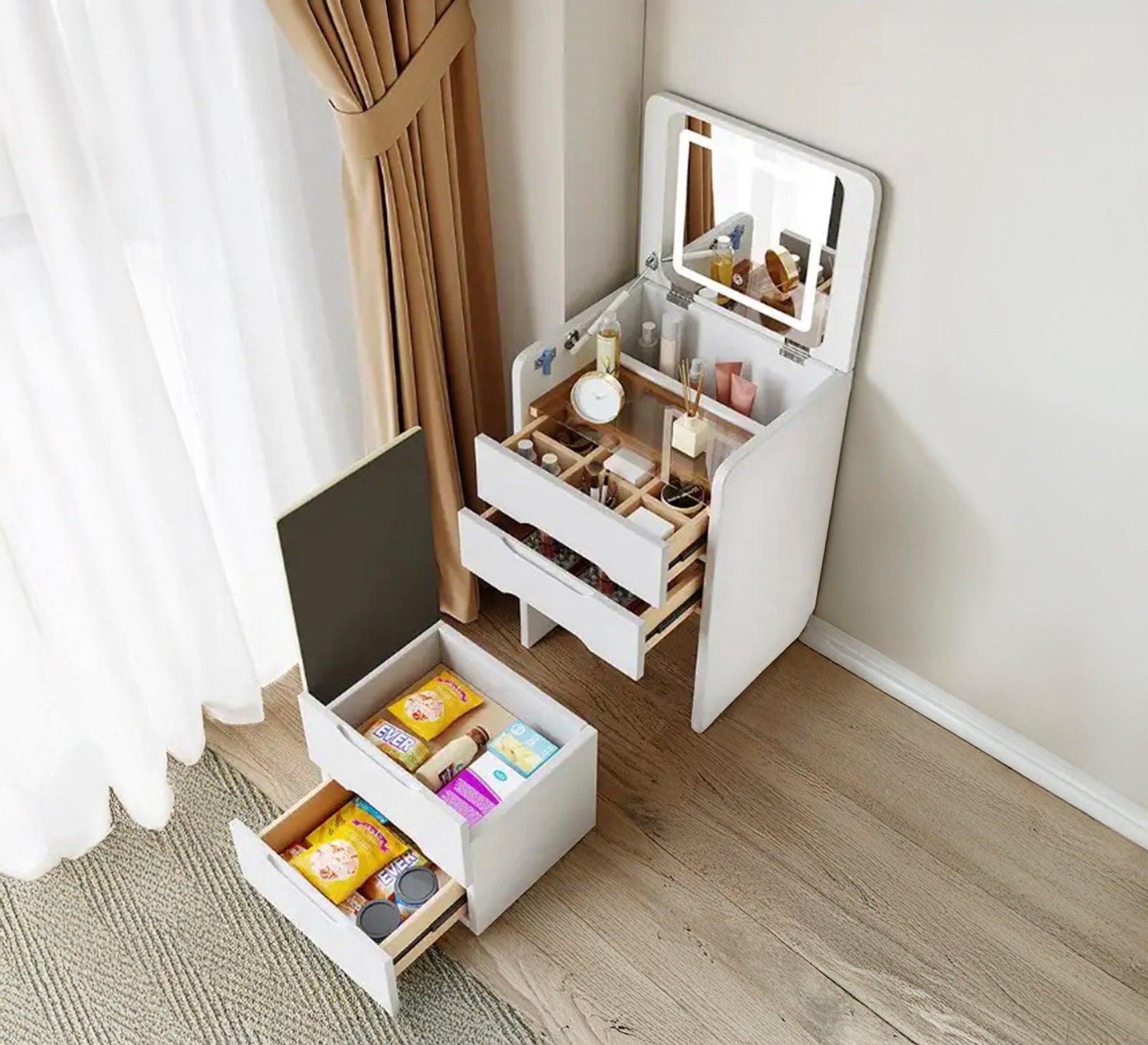 Genuine space - saving dressing table - Vitrine Furniture - Makeup Vanities