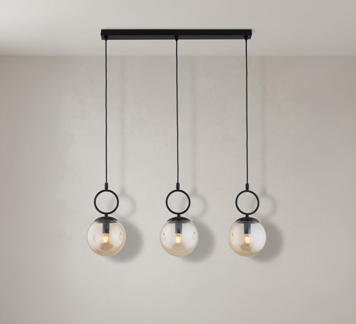 Geometric 3-light ceiling chandelier - Vitrine Furniture - Ceiling lights