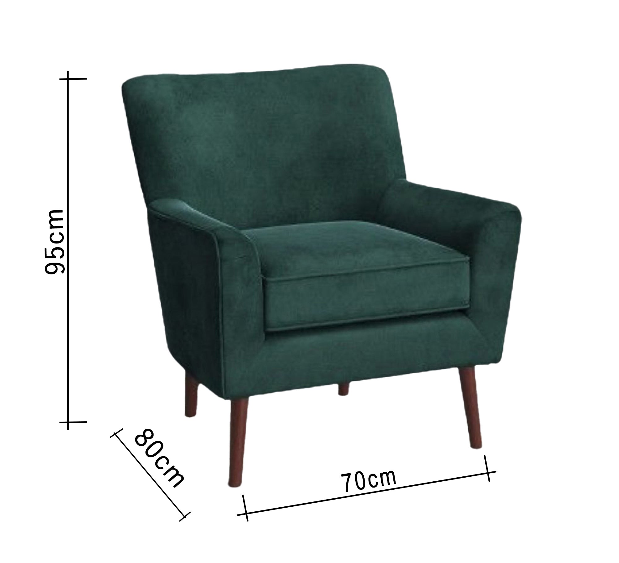 Ginger green chair - Vitrine Furniture - Chairs & Chaise lounge