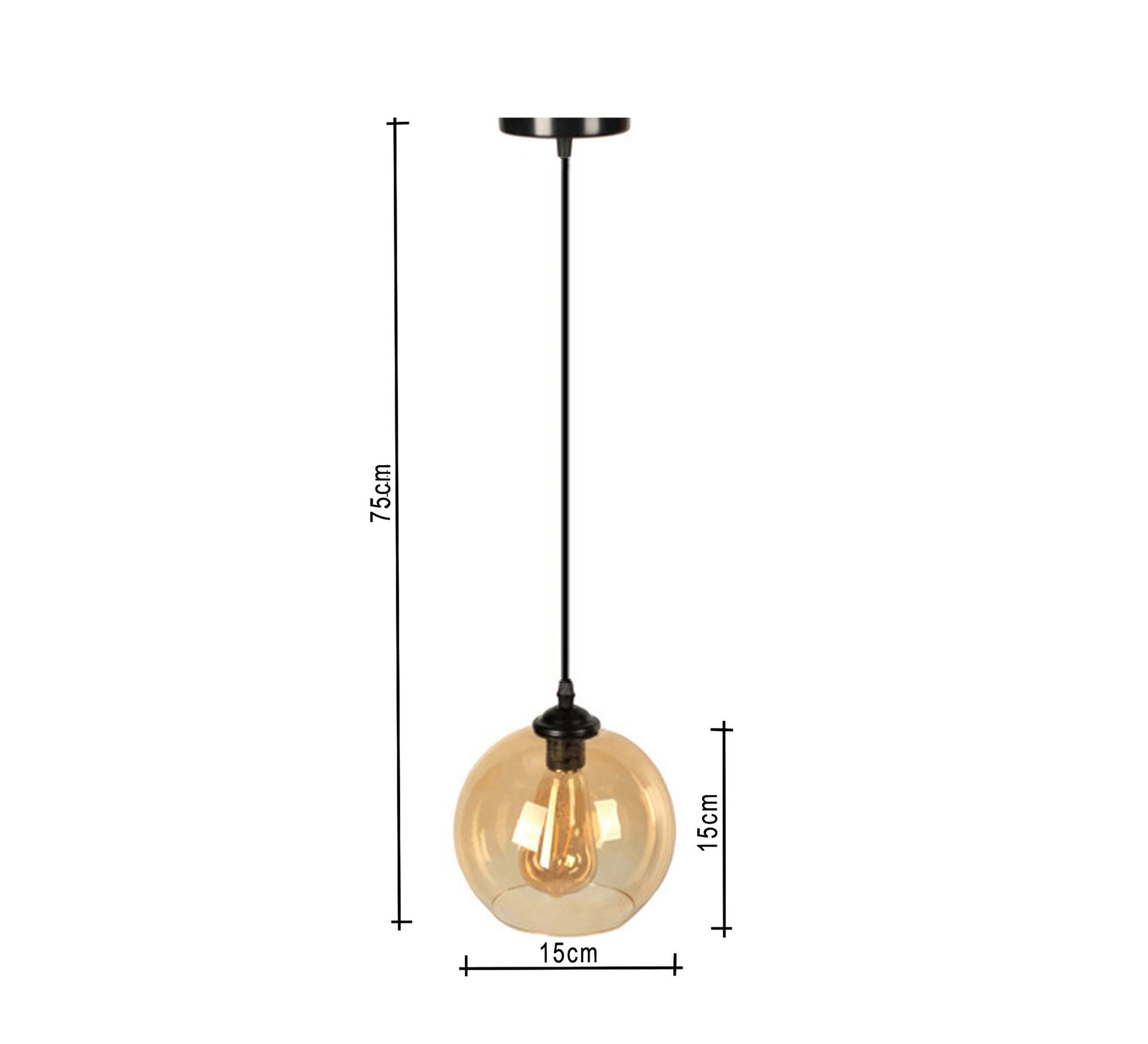 Glass cylinder pendant - Vitrine Furniture - Lighting
