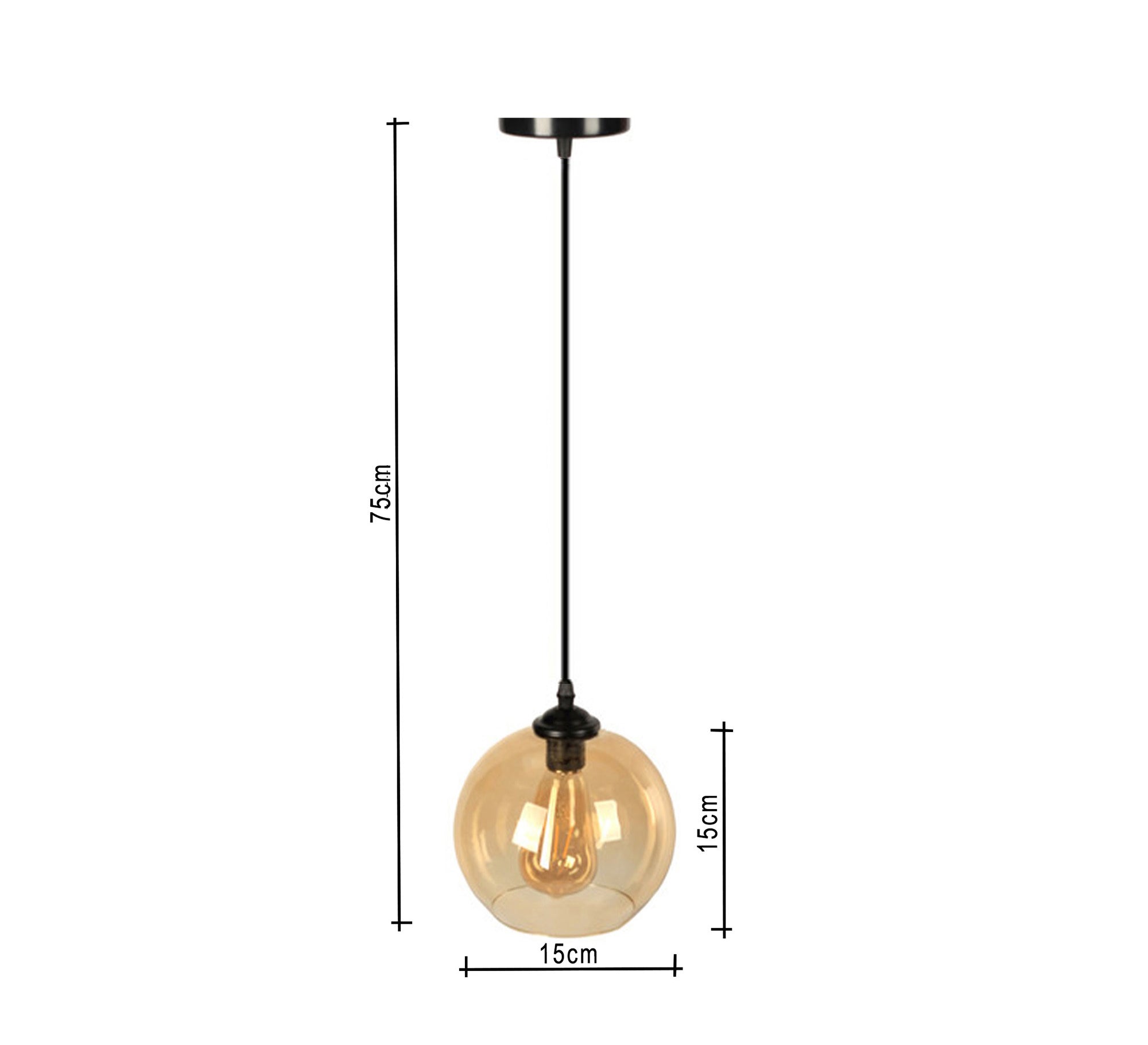 Glass cylinder pendant - Vitrine Furniture - Lighting