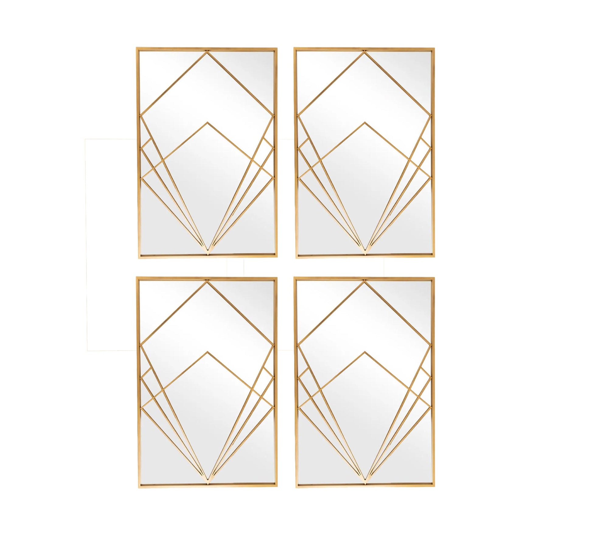 GleamGaze Reflective Masterpiece Mirror Set - Elegant Design - Vitrine Furniture - Décor