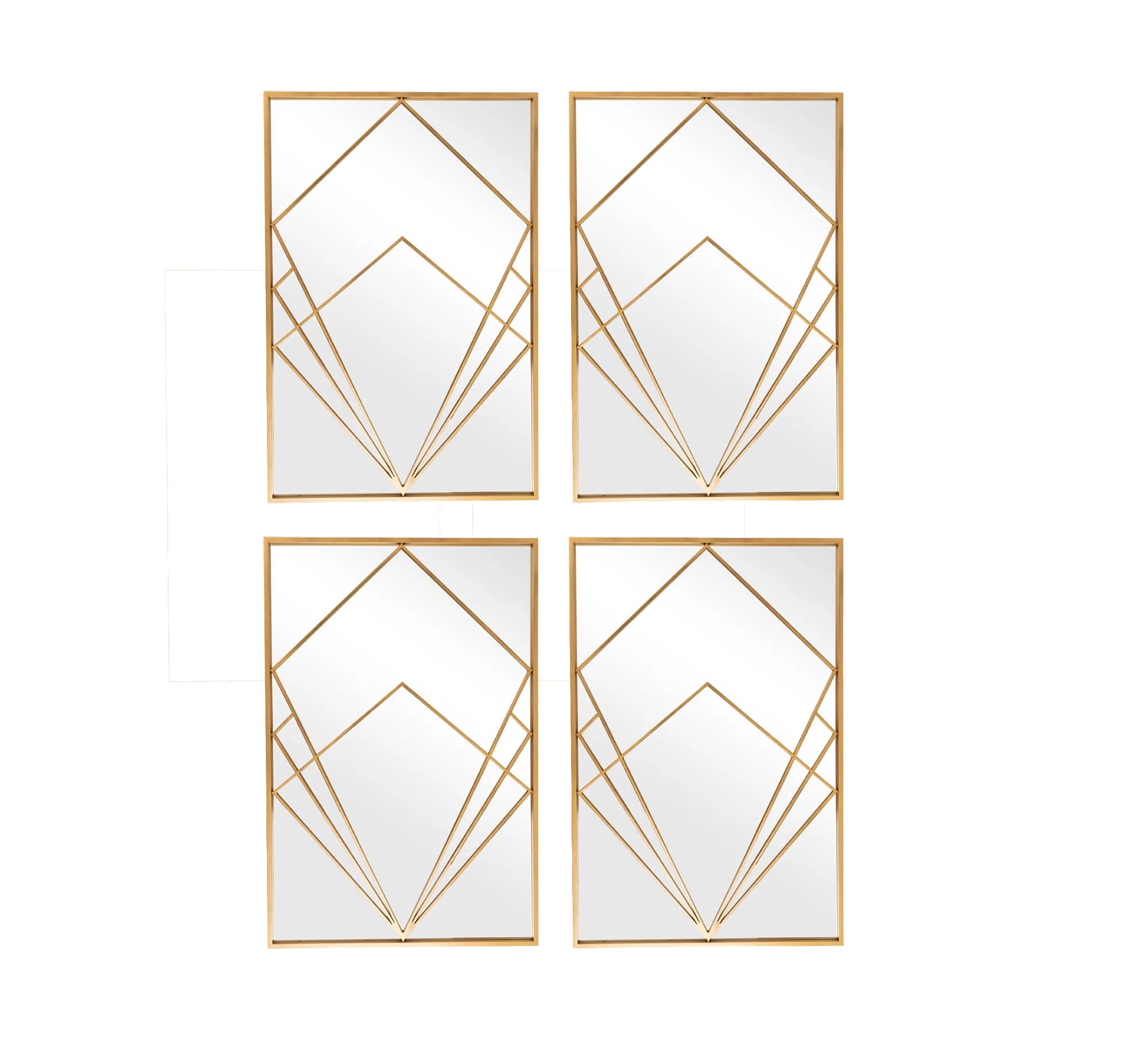 GleamGaze Reflective Masterpiece Mirror Set - Elegant Design - Vitrine Furniture - Décor