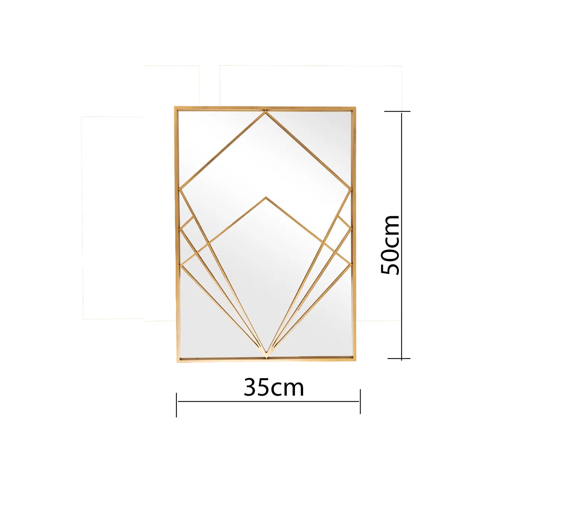 GleamGaze Reflective Masterpiece Mirror Set - Elegant Design - Vitrine Furniture - Décor