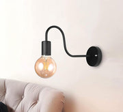 Glossy black gooseneck lampshade - Vitrine Furniture - Lighting