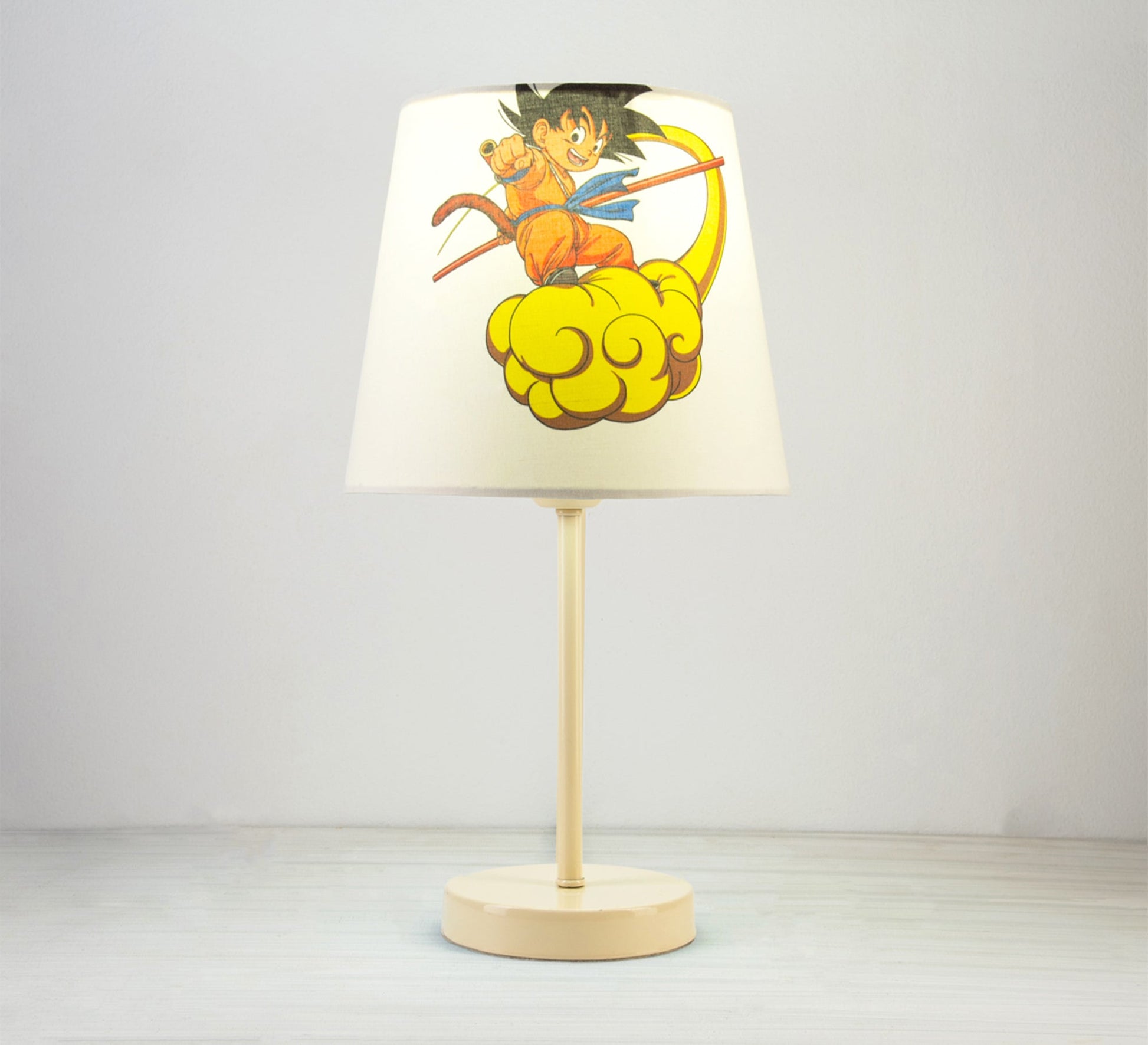 Goku Lamp: The Anime Hero Lights Up Your Room with a Beige Base - Vitrine Furniture - Lighting