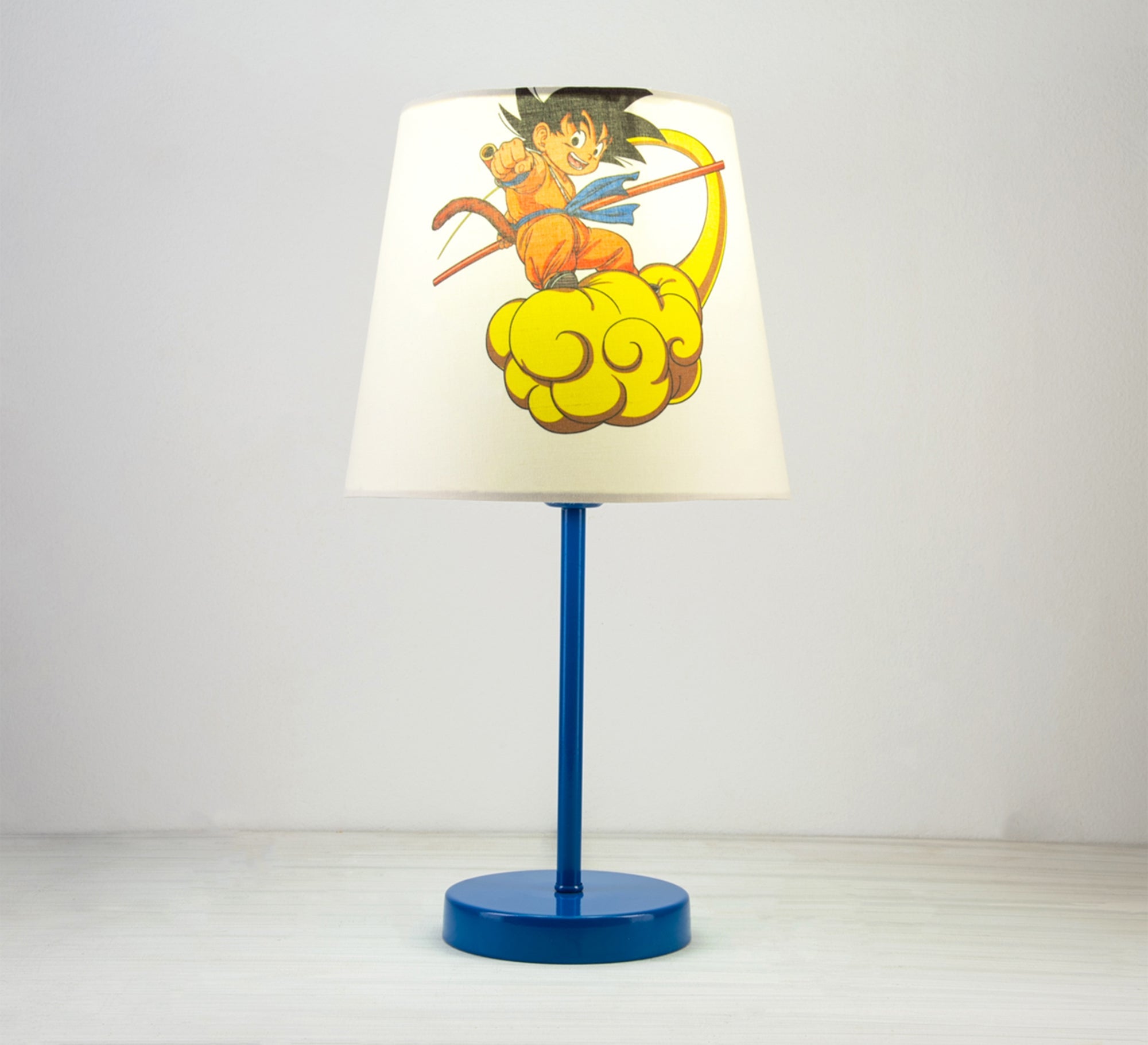 Goku Lamp: The anime hero lights up your room with a blue base. - Vitrine Furniture - Lighting