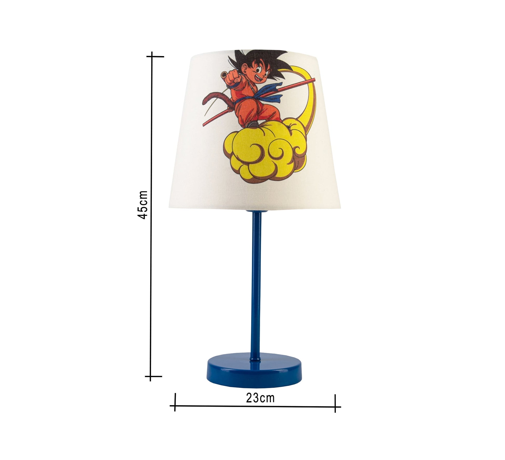 Goku Lamp: The anime hero lights up your room with a blue base. - Vitrine Furniture - Lighting