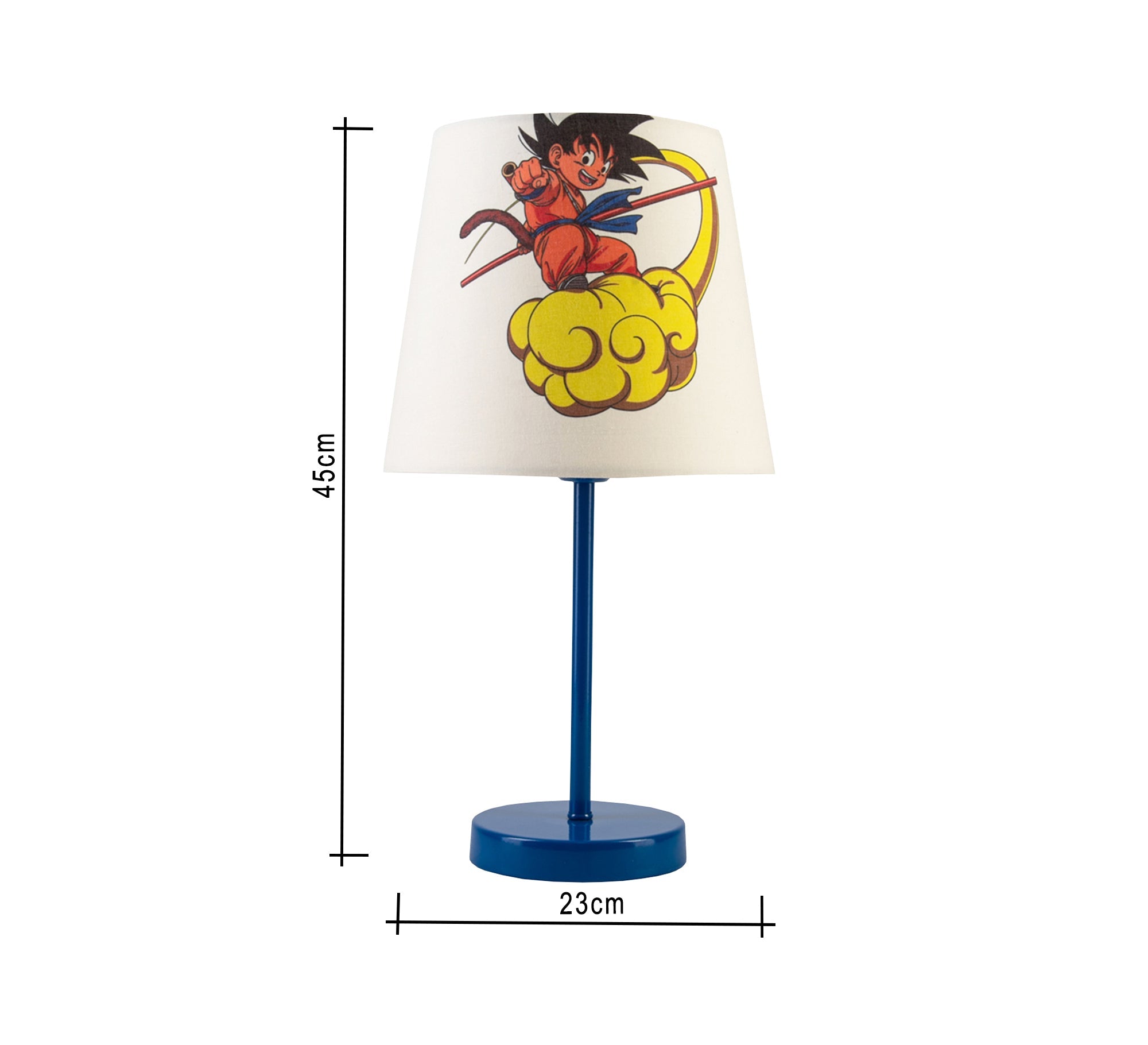 Goku Lamp: The anime hero lights up your room with a blue base. - Vitrine Furniture - Lighting