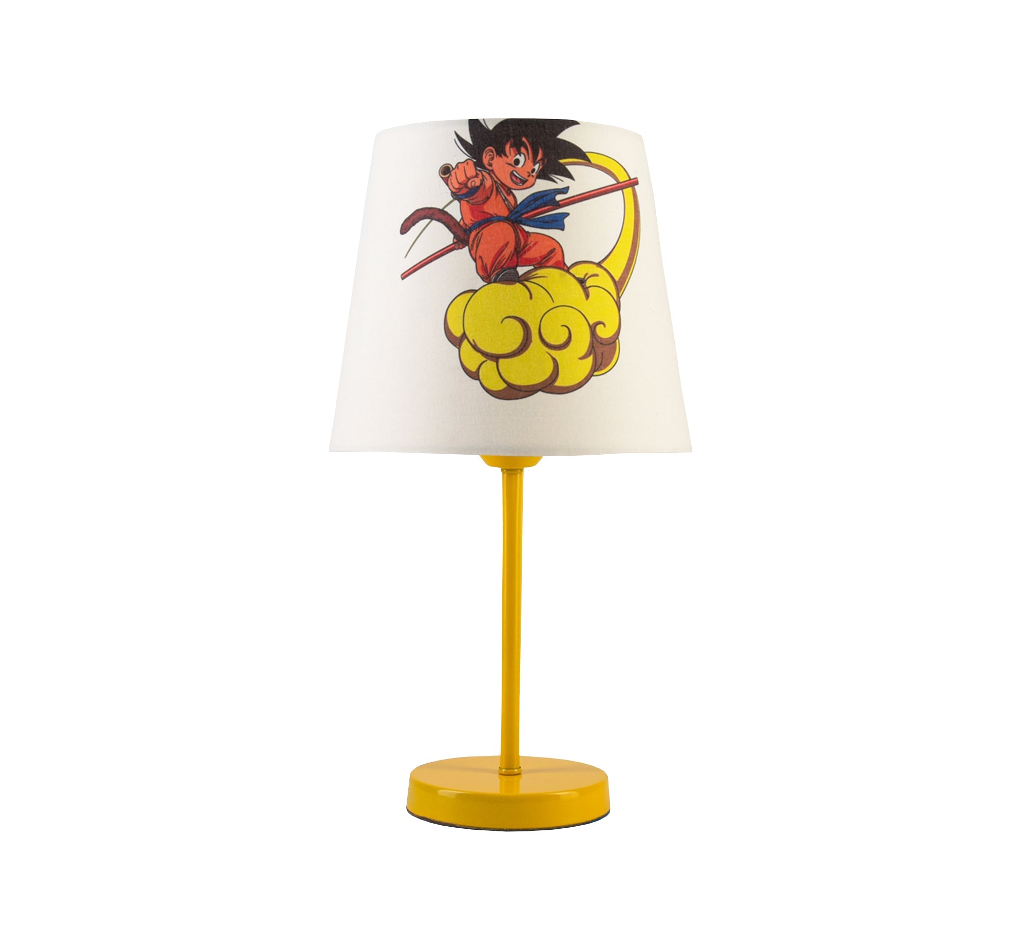 Goku Lamp: The anime hero lights up your room with a golden base. - Vitrine Furniture - Lighting