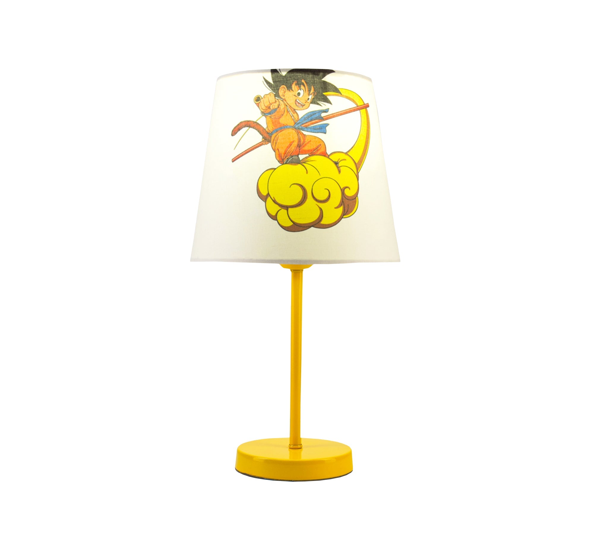 Goku Lamp: The anime hero lights up your room with a golden base. - Vitrine Furniture - Lighting