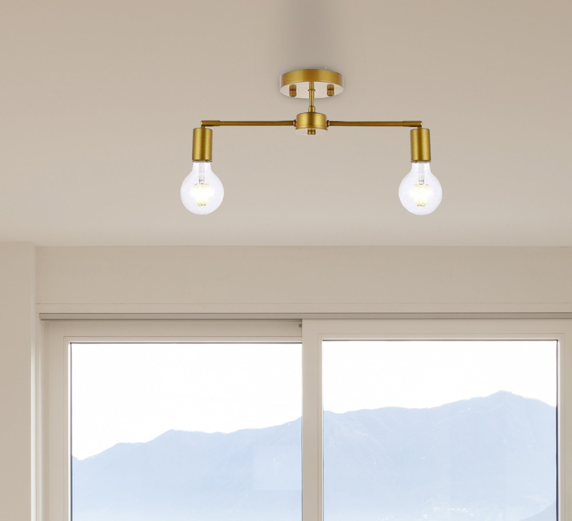 Gold 2 - Light Ruler Ceiling Lamp - Vitrine Furniture - Lighting