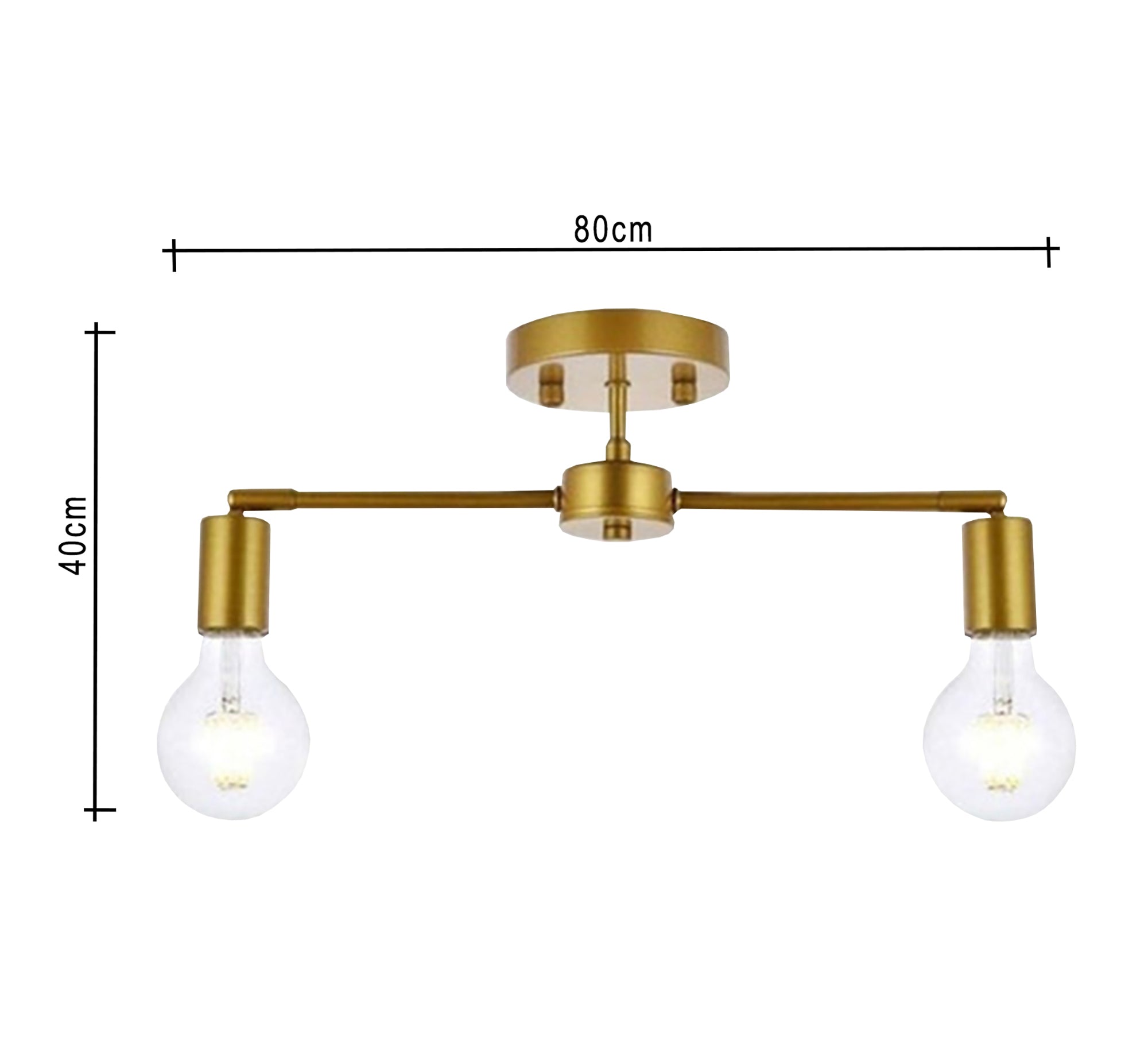 Gold 2 - Light Ruler Ceiling Lamp - Vitrine Furniture - Lighting
