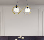 Gold bicycle tire ceiling lamp - Vitrine Furniture - Lighting