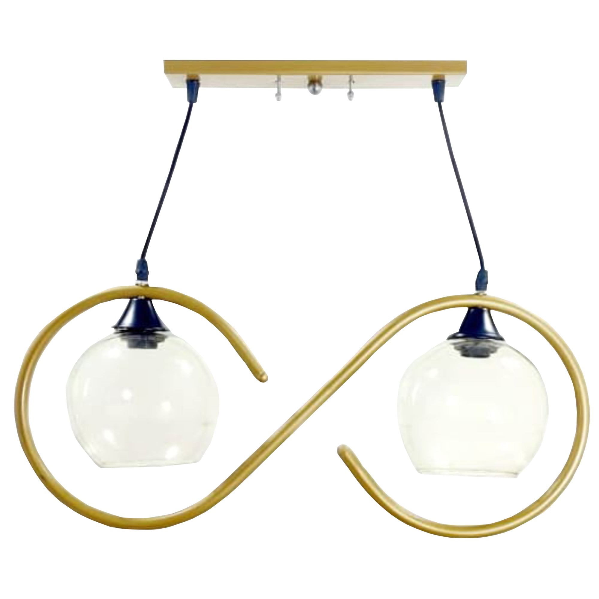 Gold bicycle tire ceiling lamp - Vitrine Furniture - Lighting