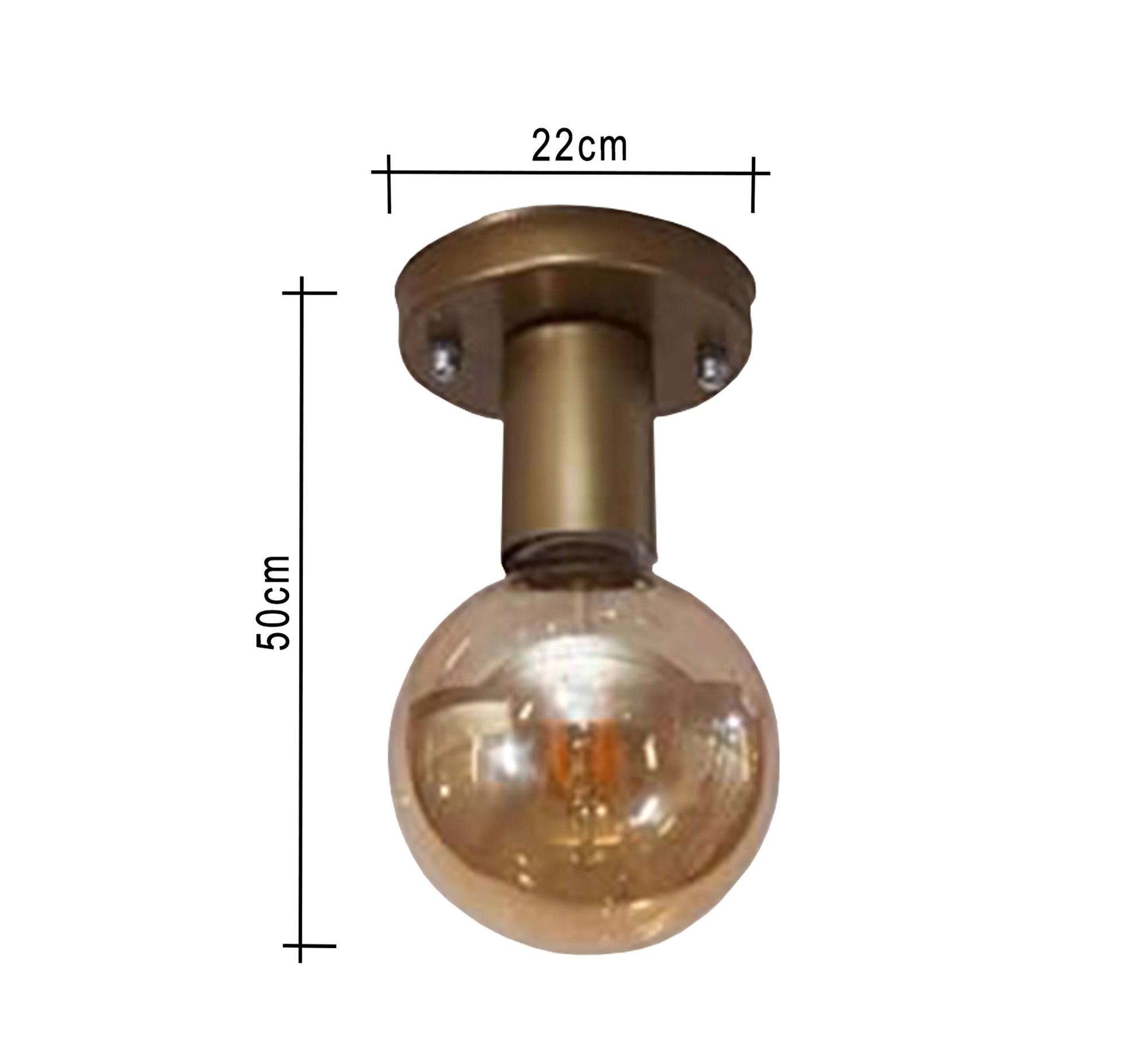 Gold ceiling lamp - Vitrine Furniture - Lighting