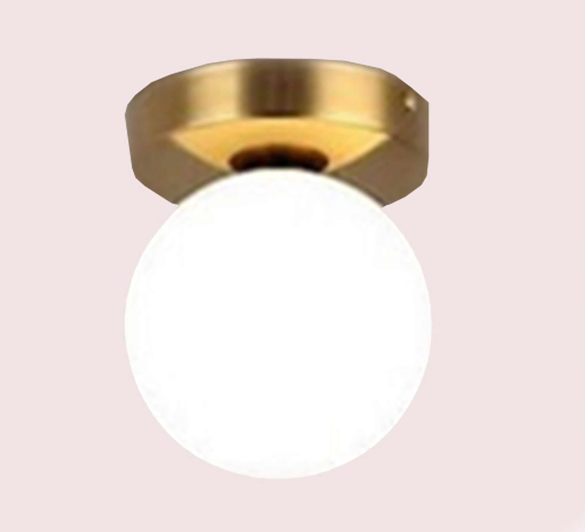 Gold Ceiling Lamp with Spherical Crystal - Vitrine Furniture - Lighting