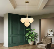 Gold cluster-style ceiling chandelier - Vitrine Furniture - Ceiling lights