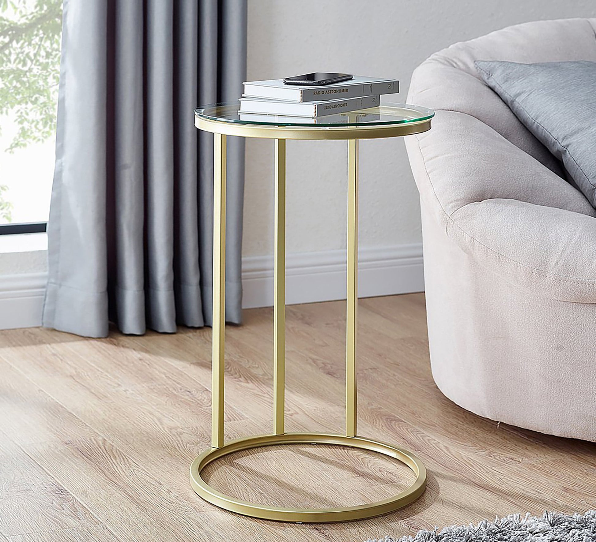 Gold coffee table for small spaces - Vitrine Furniture - Furniture