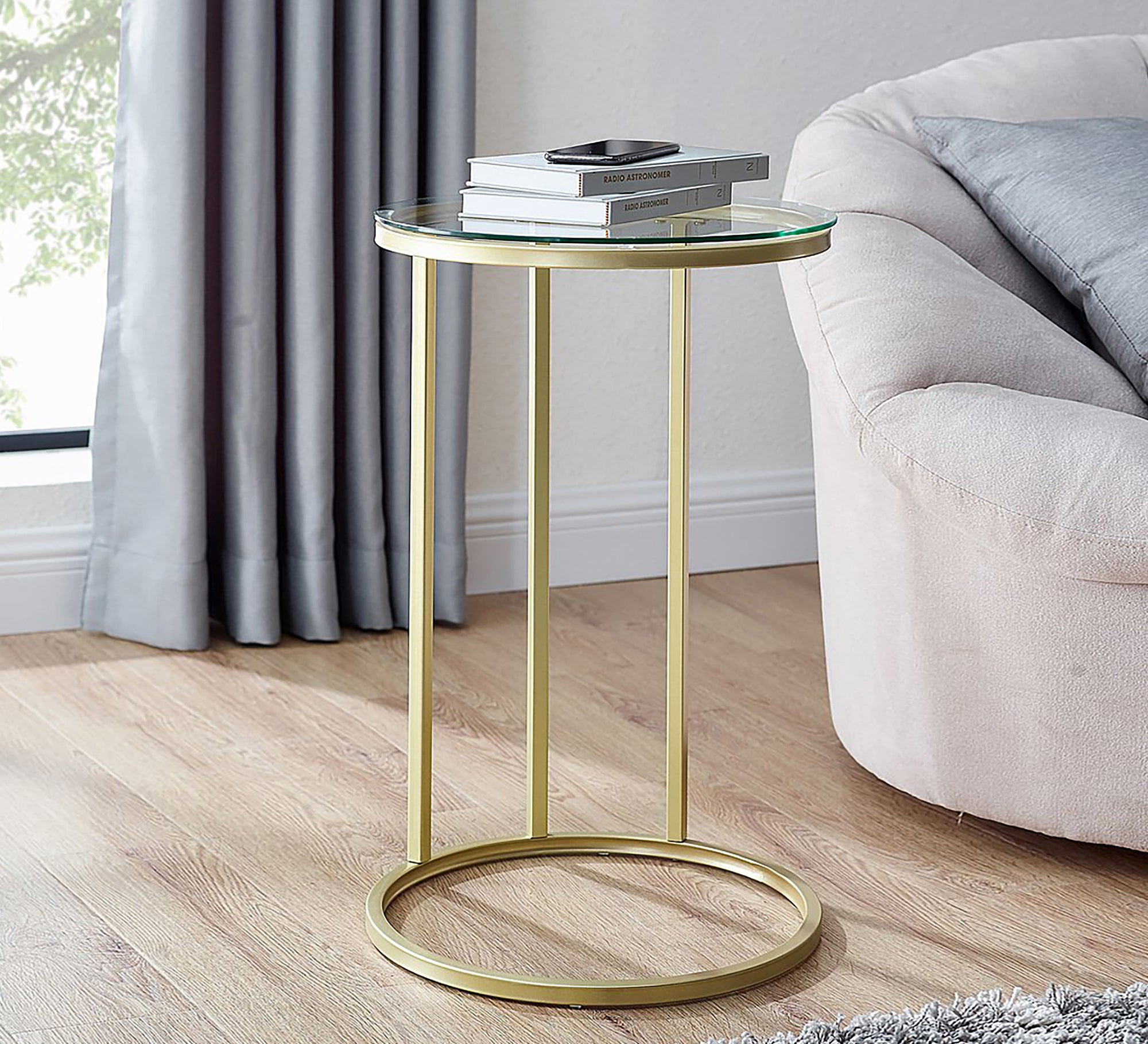 Gold coffee table for small spaces - Vitrine Furniture - Furniture