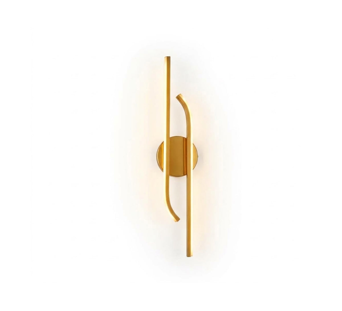 Gold LED Interlocking Lines Wall Light - Vitrine Furniture - Wall Sconce