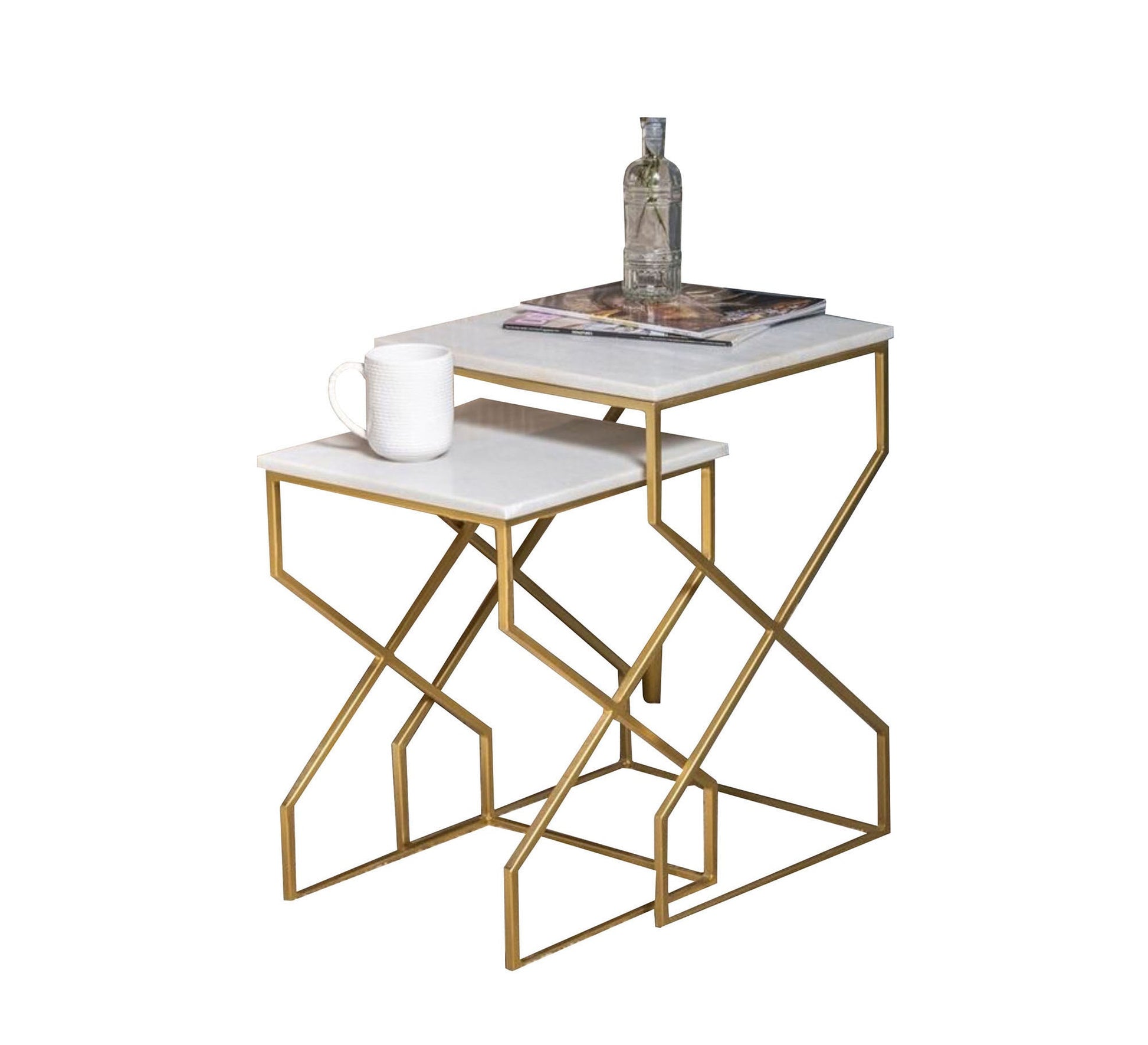 Gold metal tables - Vitrine Furniture - Furniture
