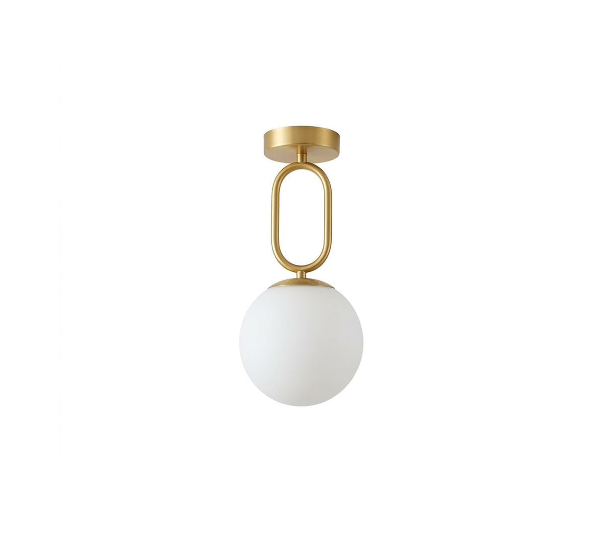 Gold Oval Link Globe Ceiling Light - Vitrine Furniture - Ceiling lights