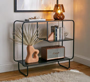 Gold semi - circular console - Vitrine Furniture - Furniture