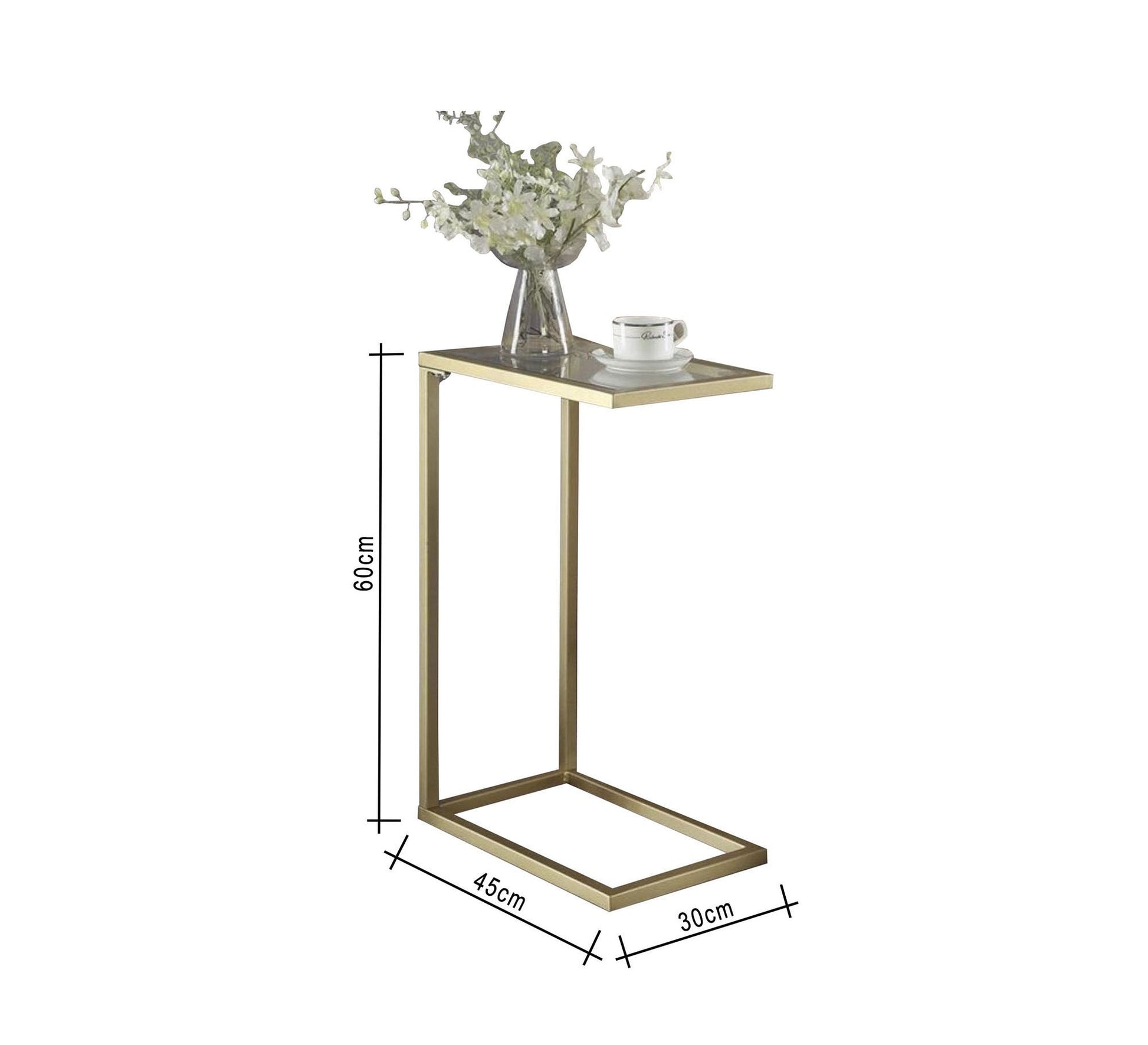 Gold side table - Vitrine Furniture - Furniture