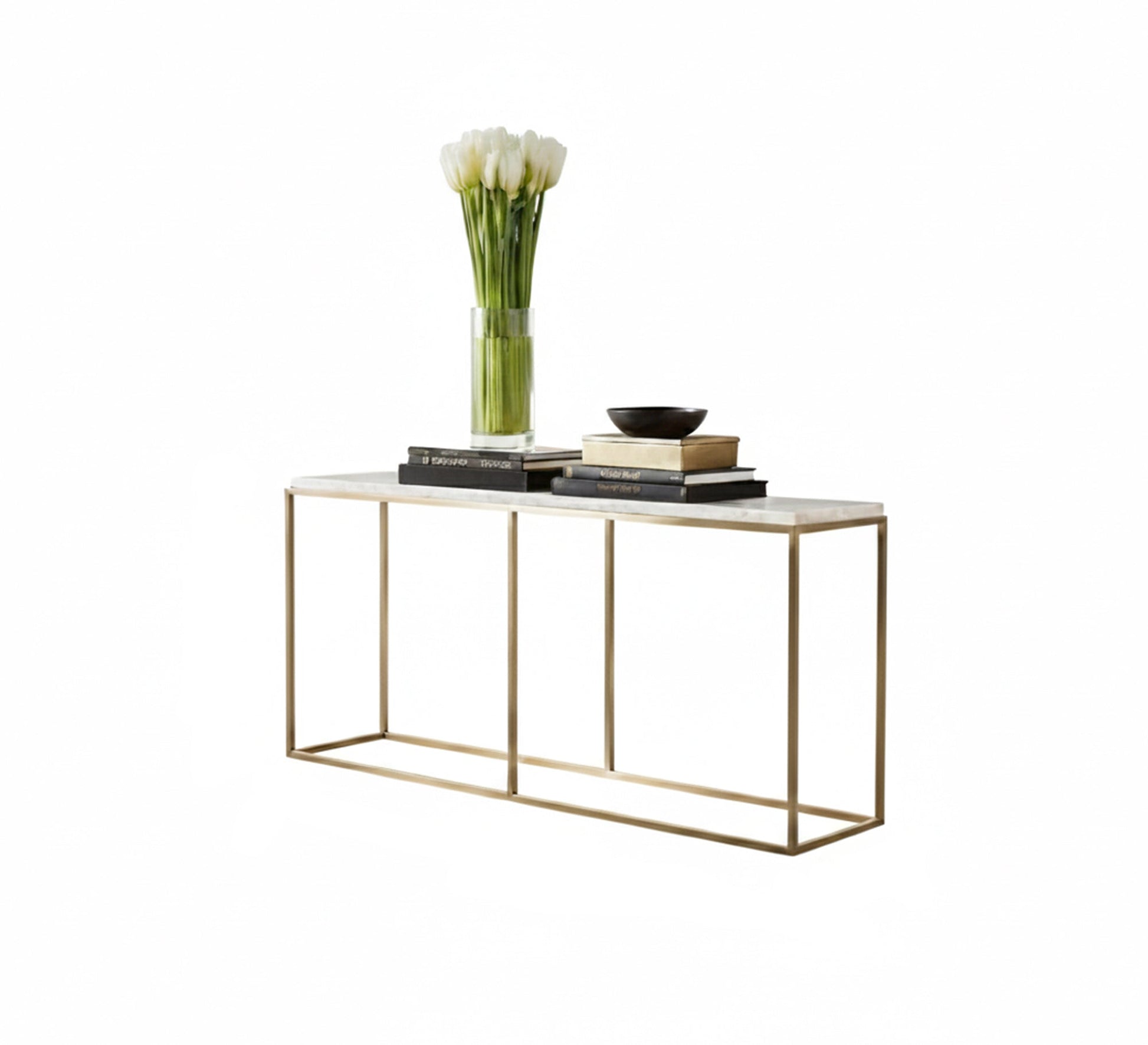 Gold steel console - Vitrine Furniture - Furniture