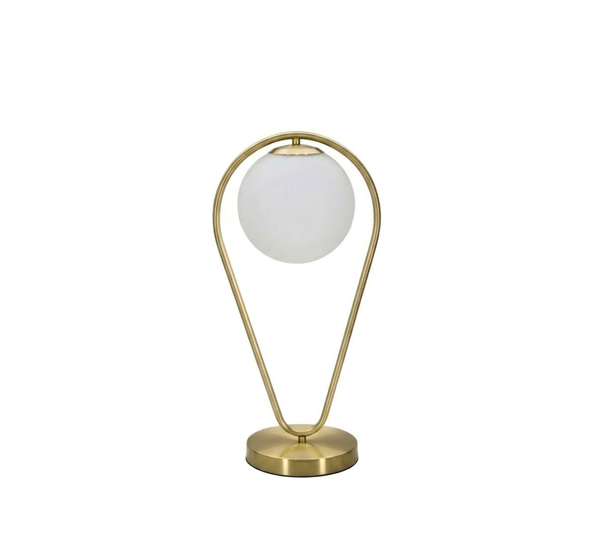 Gold Teardrop Frame Globe Table Lamp - Vitrine Furniture - Table lamps