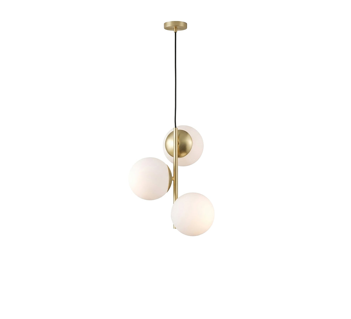 Gold three-light ceiling pendant - Vitrine Furniture - Ceiling lights