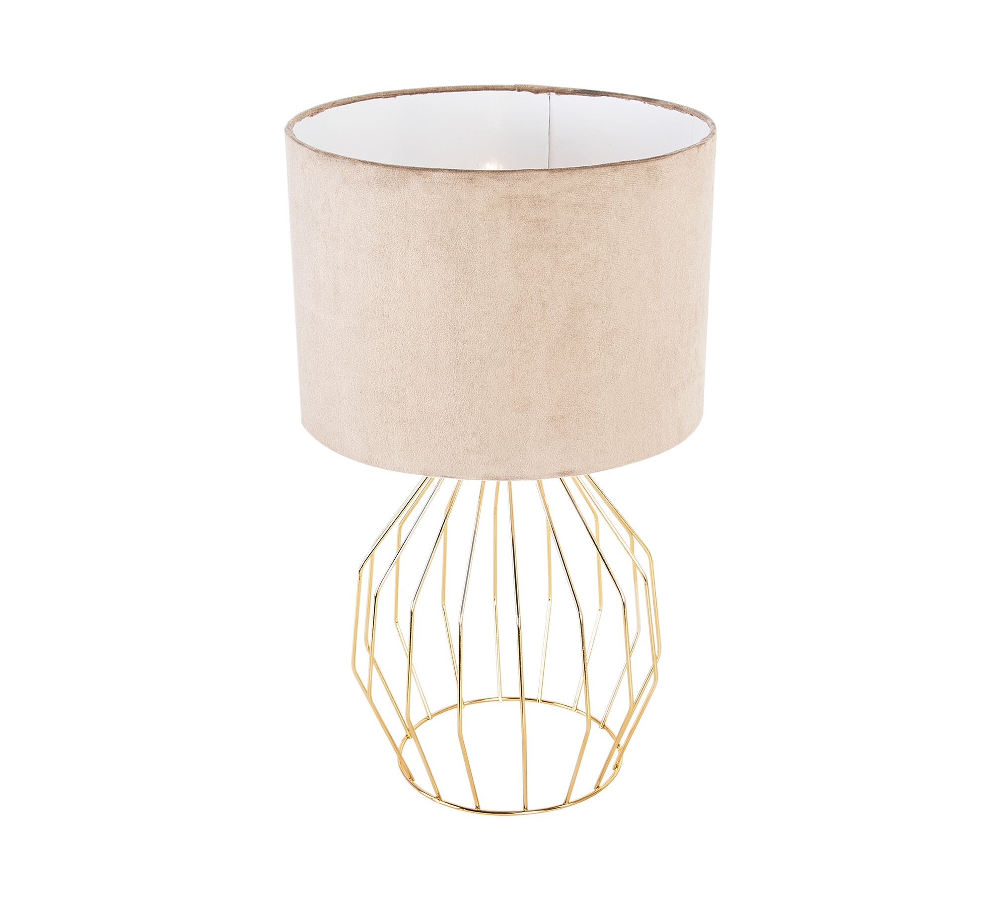 Golden cylindrical lampshade - Vitrine Furniture - Lighting