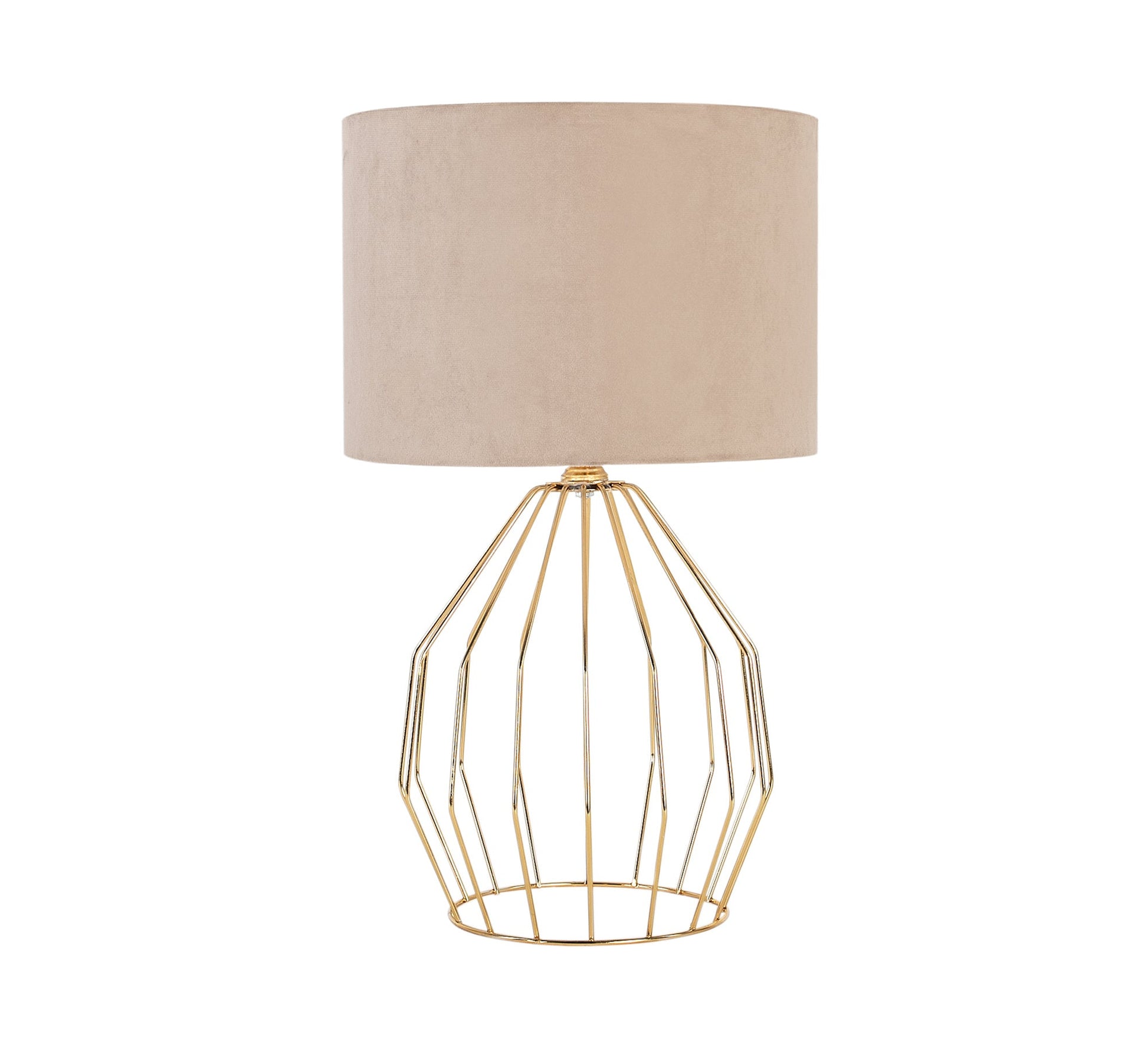 Golden cylindrical lampshade - Vitrine Furniture - Lighting