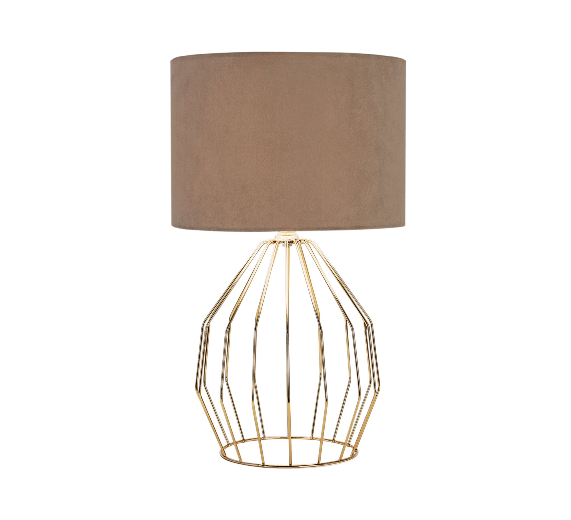Golden cylindrical lampshade - Vitrine Furniture - Lighting