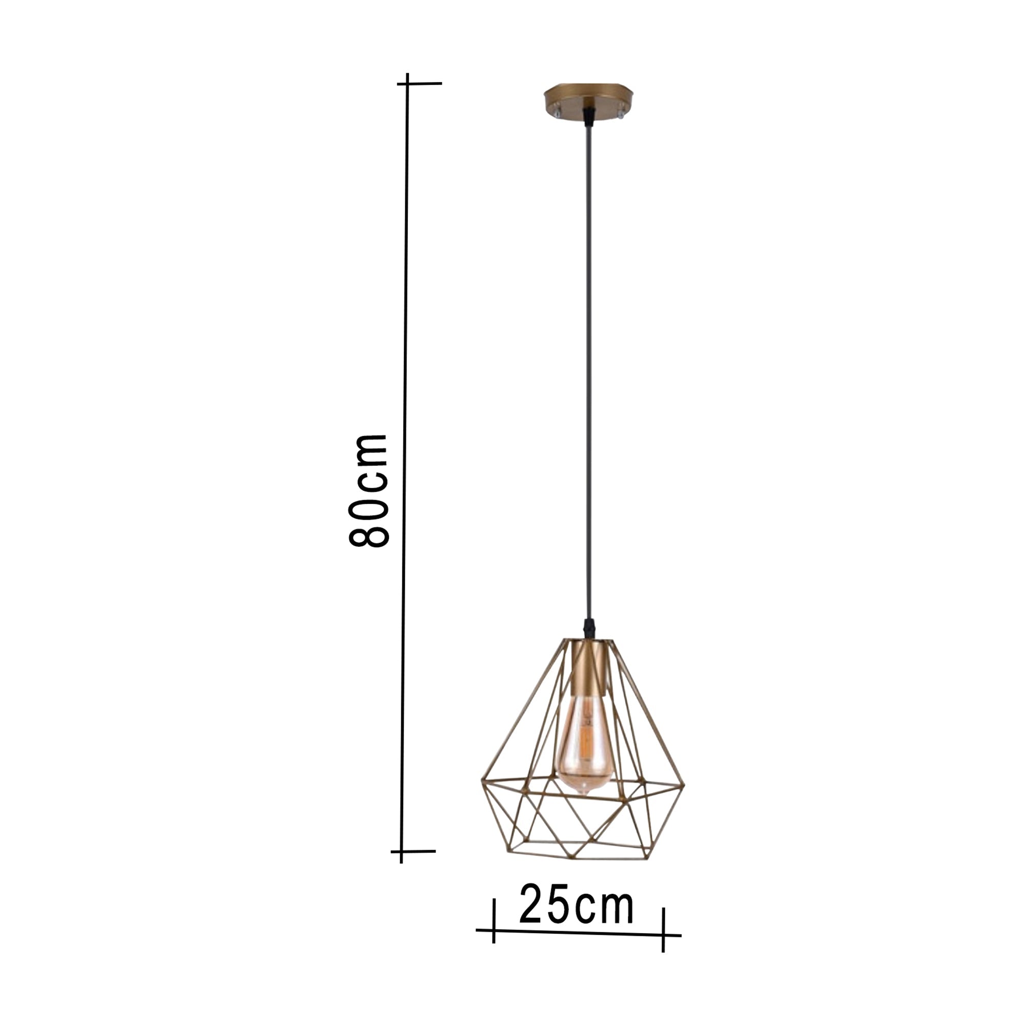 Golden diamond shape metal ceiling lighting units - Vitrine Furniture - Lighting