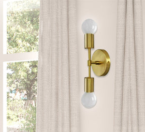 Golden Metal Wall Lamp - Vitrine Furniture - Lighting