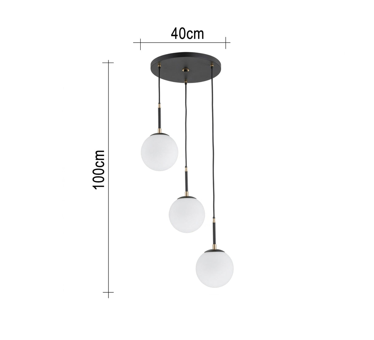 Graduated triple-light fixture exuding freshness and elegance - Vitrine Furniture - Ceiling lights