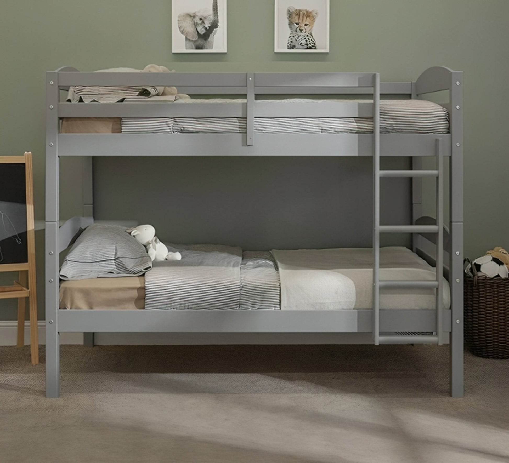 Gray bunk bed - Vitrine Furniture - Furniture