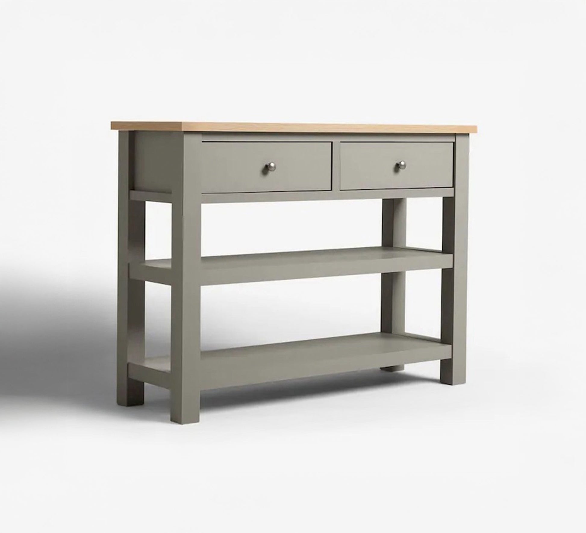 Gray console table with drawers and shelves - Vitrine Furniture - Furniture