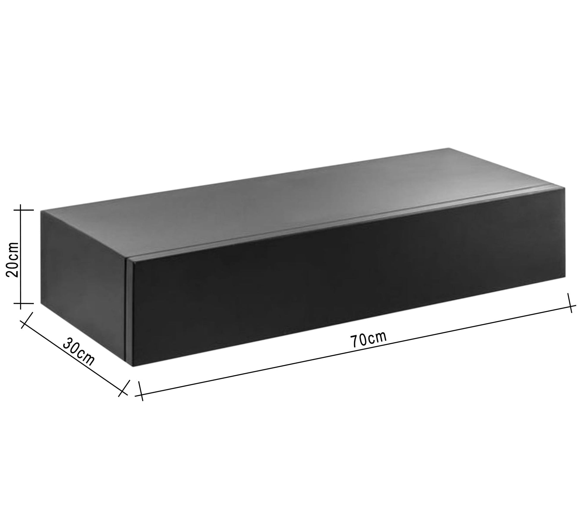 Gray hanging shelf - Vitrine Furniture - Décor