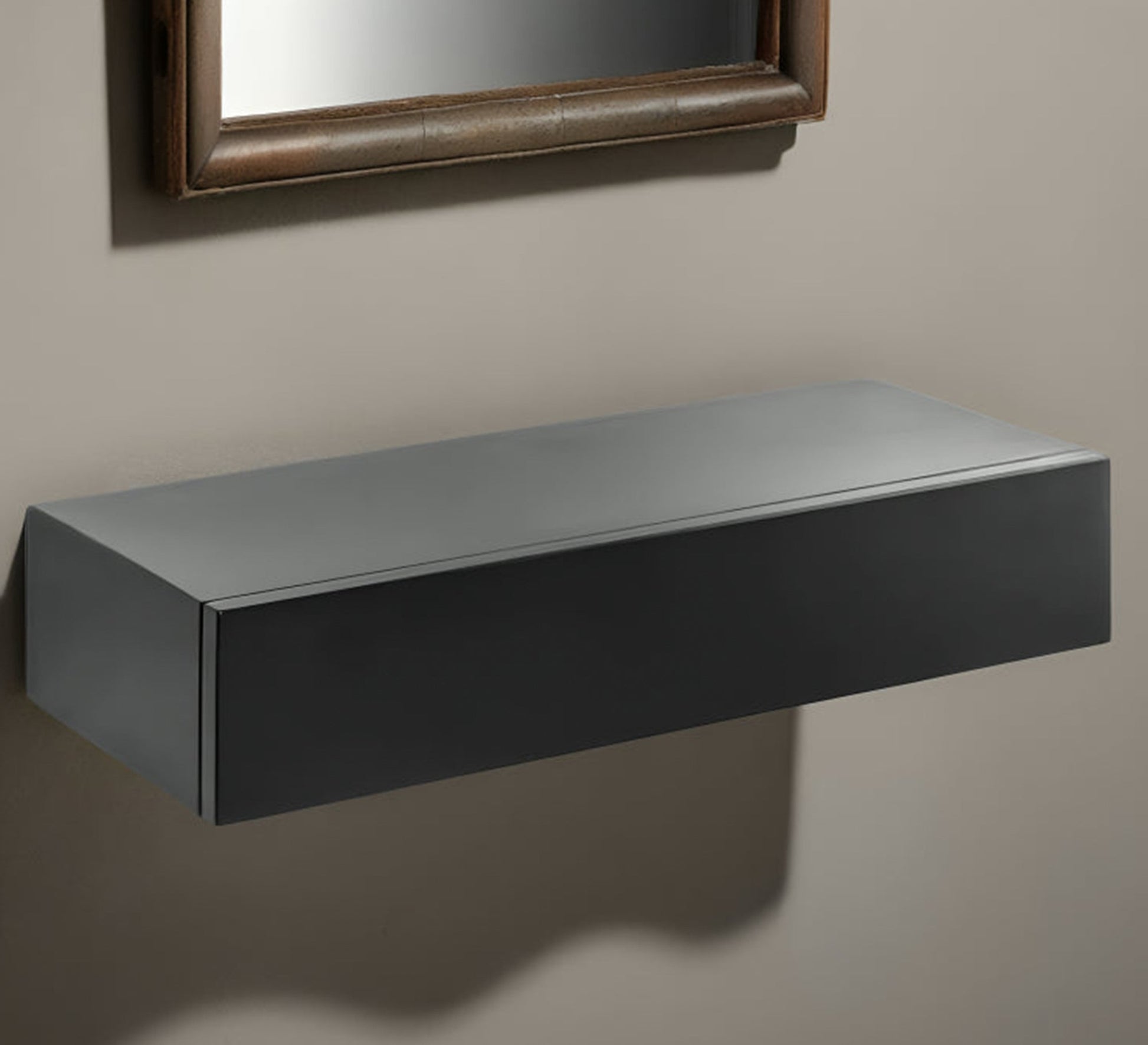 Gray hanging shelf - Vitrine Furniture - Décor