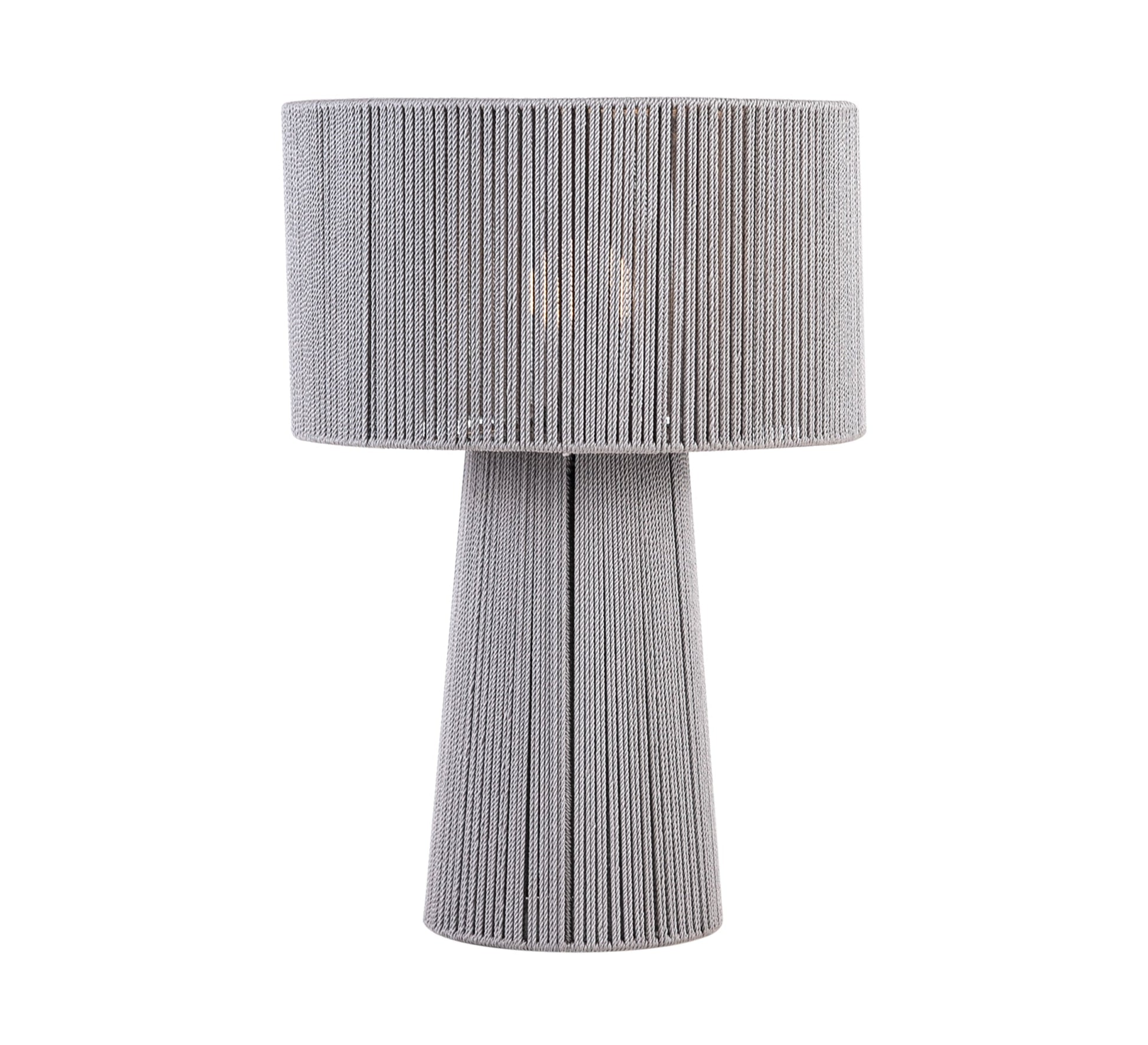 Gray lampshade with overlapping patterns - Vitrine Furniture - Lighting