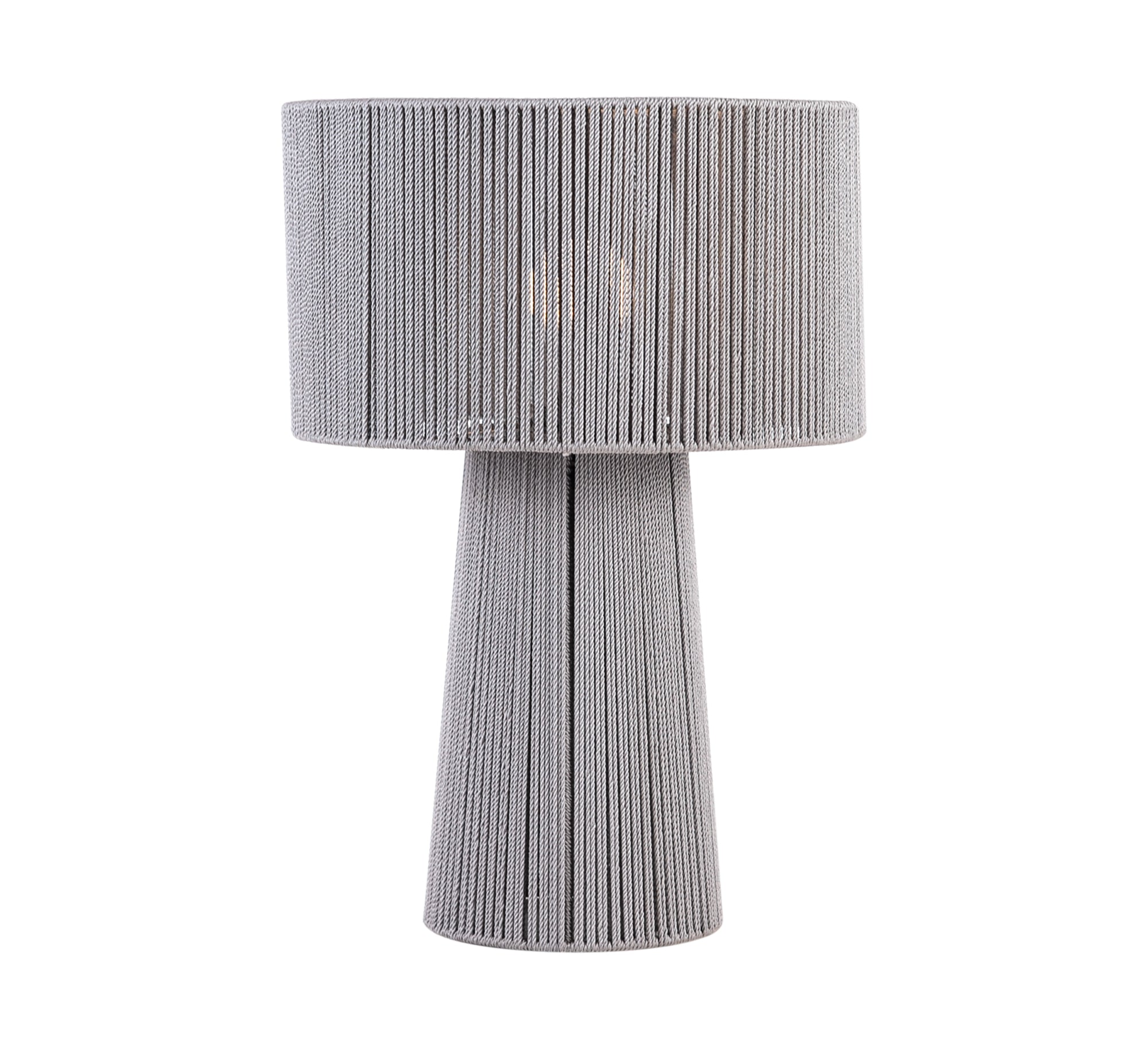 Gray lampshade with overlapping patterns - Vitrine Furniture - Lighting