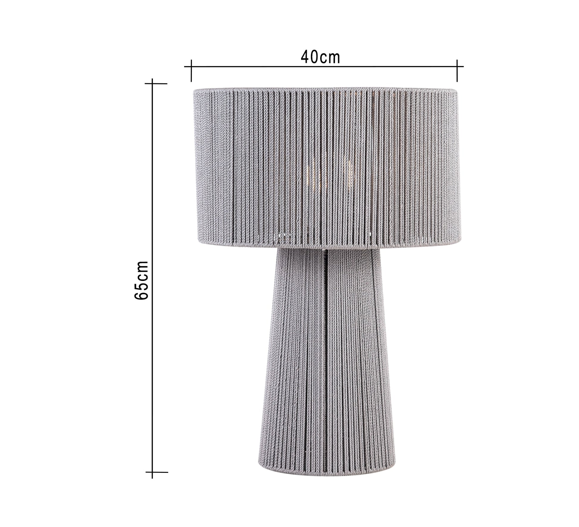 Gray lampshade with overlapping patterns - Vitrine Furniture - Lighting