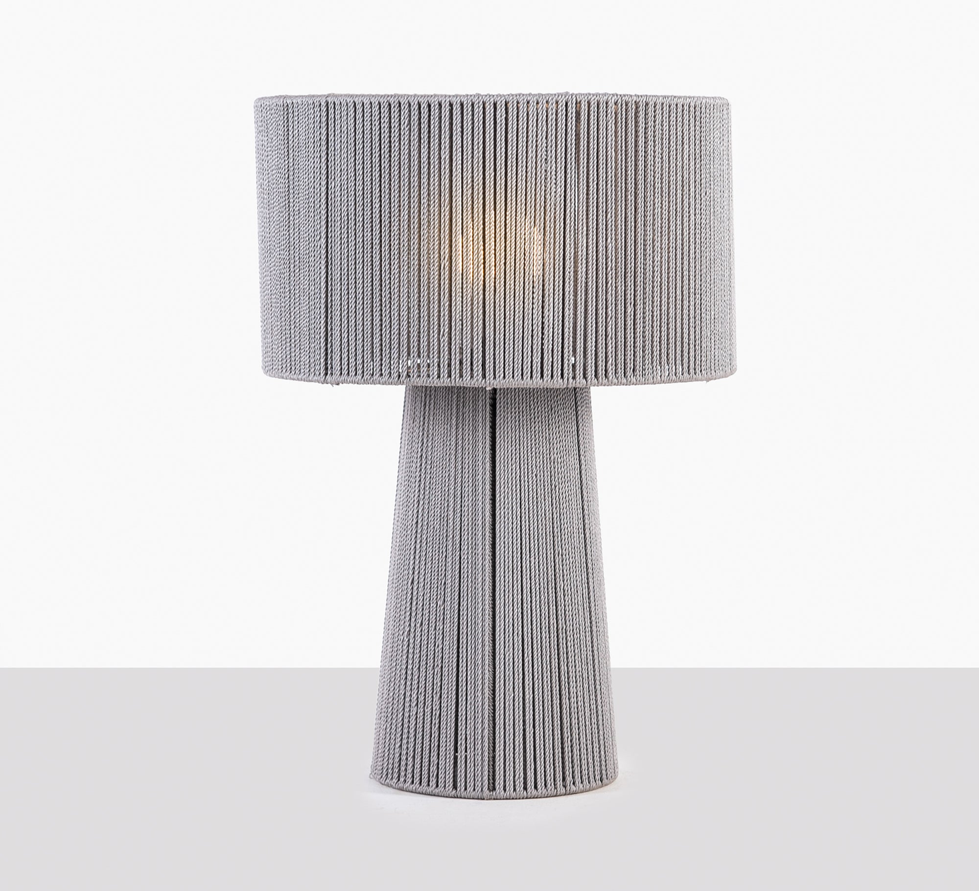 Gray lampshade with overlapping patterns - Vitrine Furniture - Lighting