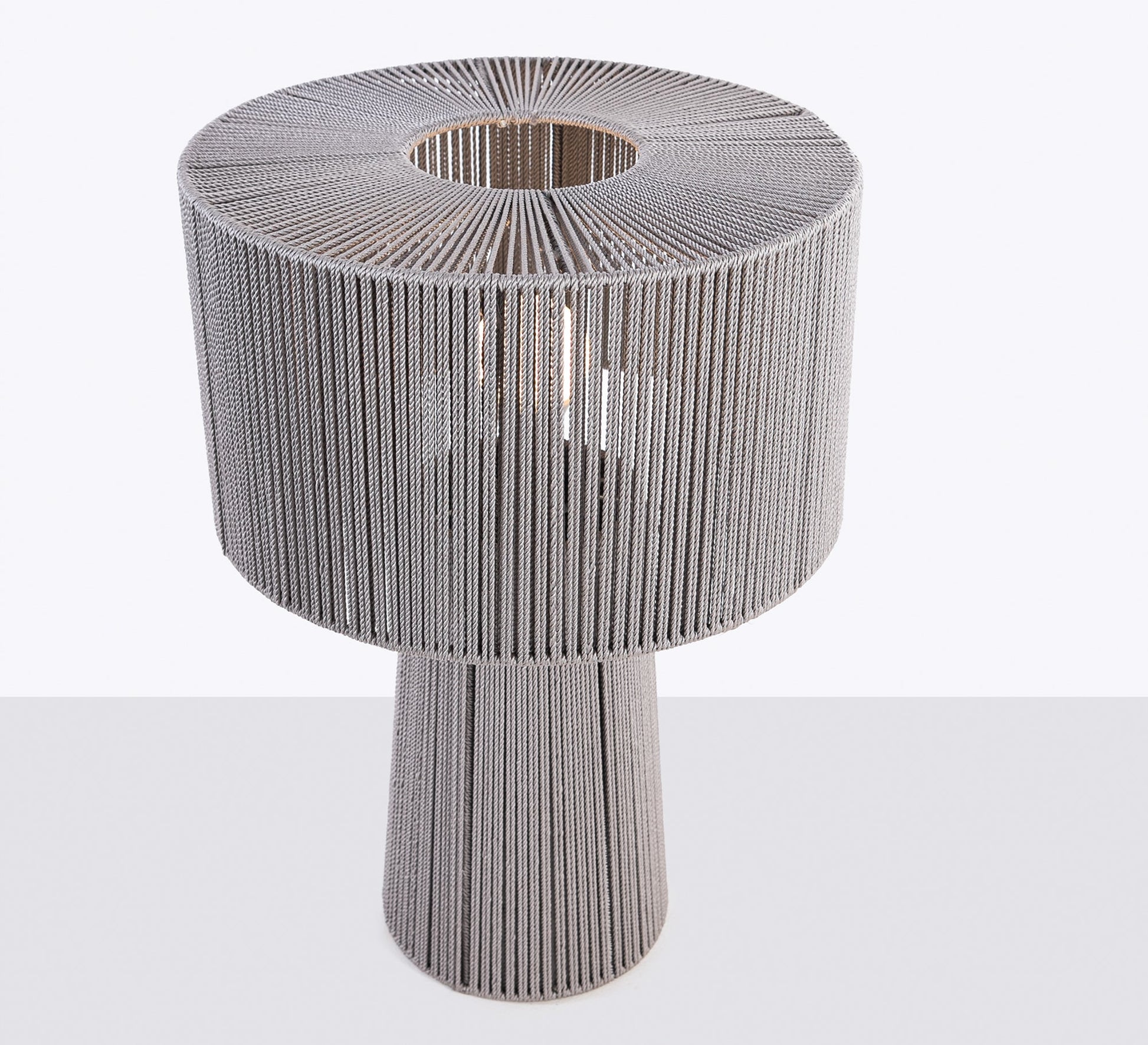 Gray lampshade with overlapping patterns - Vitrine Furniture - Lighting