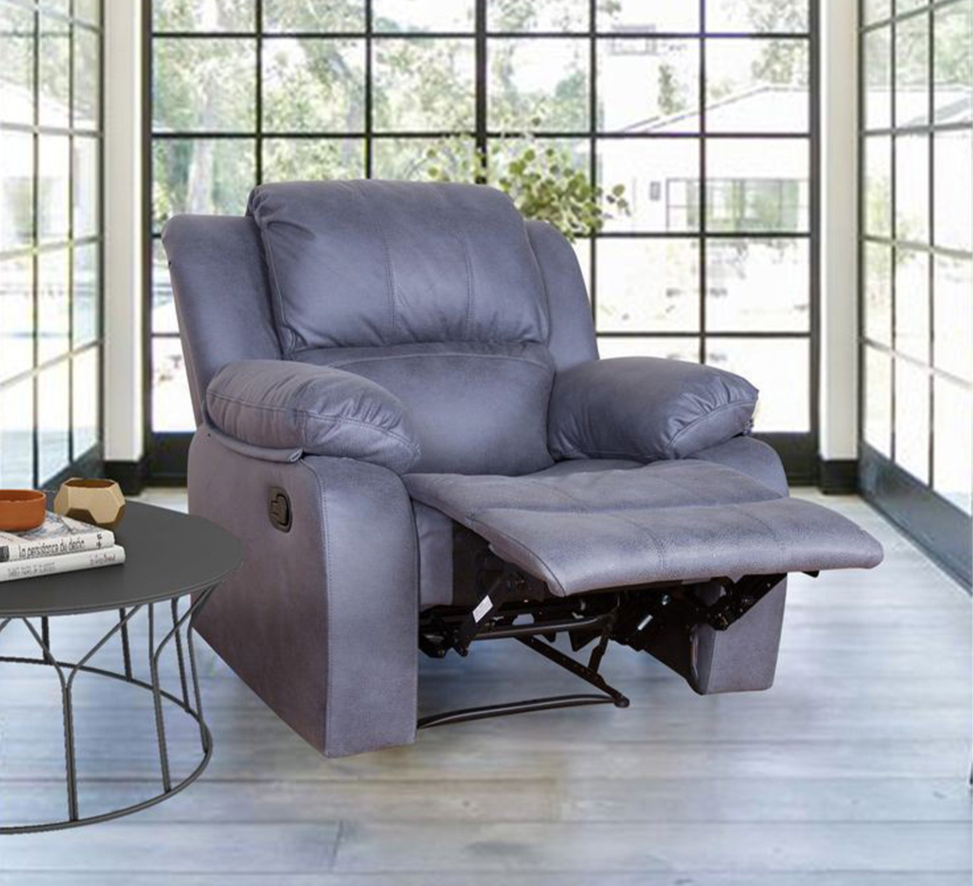 Gray Lazy Boy Rocking Chair - Plush Comfort & Style - Vitrine Furniture - Lazyboy Chair